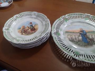 set piatti vintage