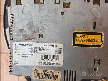 meccanica autoradio pionner deh p7600mp
