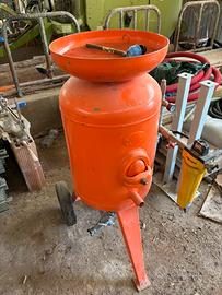 Sabbiatrice cb 115 con tubazioni e lancia