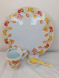 Thun  - Set colazione  Piatto Grande, Mug e Cucchi