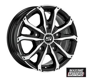 Cerchi MSW 48 VAN neri diamantati 17 Ford Transit