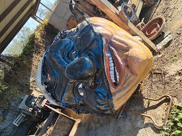 testa per carro di carnevale 