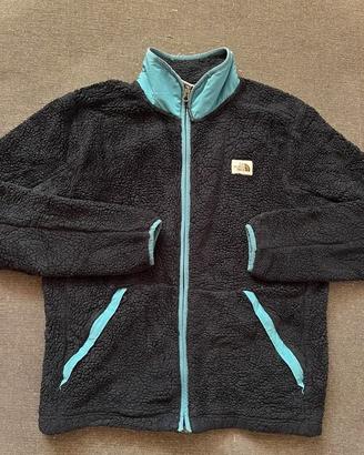 Felpa In Pile The North Face Blu Marino Azzurro Ta