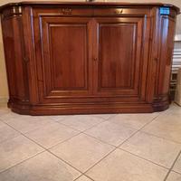 salotto legno massello noce