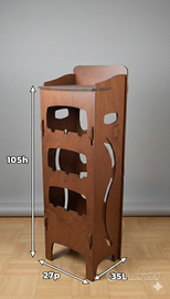 Mobile Portabottiglie / Espositore in Legno