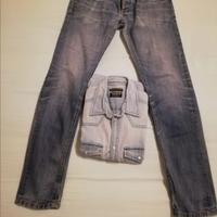 Jack & Jones set camicia pantalone denim jeans wes