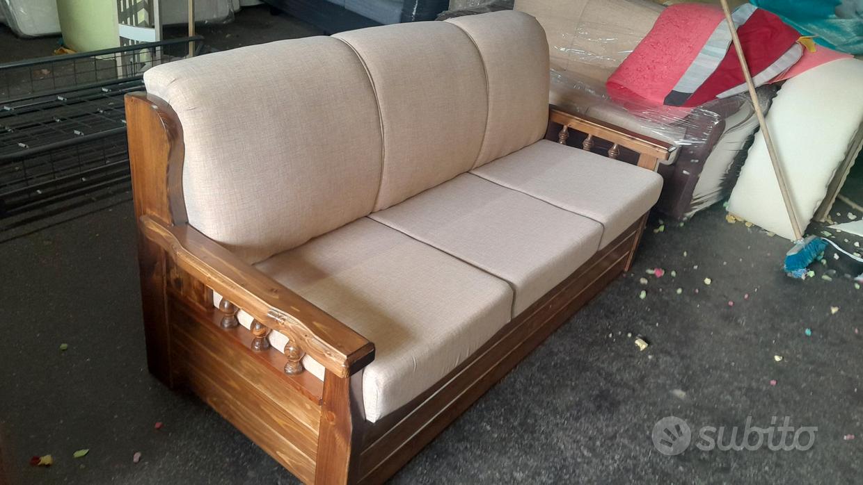 Divani Rustici Divanetto Posti In Legno Divano Letto Comodità Di