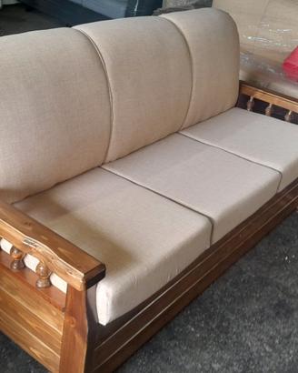 Divani legno massicci rustici a scelta