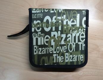 Porta CD DVD con cerniera zip