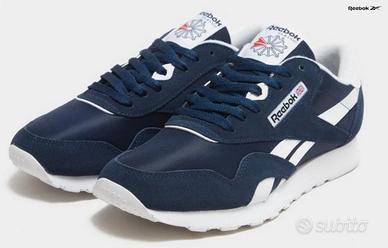 Reebok - Scarpe Classic Nylon Blu numero 40,5