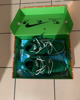 Nike Air Force 1 Mid Off-White Pine Green.