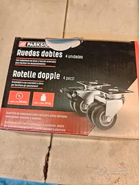 Set di 4 ruote doppie Parkside