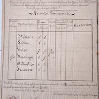 Antica Licenza Ginnasiale 1874 Cosenza