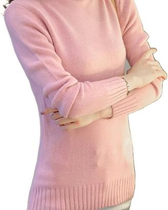 Maglioni collo alto Donna Invernali Tumblr Elegant