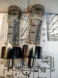 Coppia EL 34 Siemens 