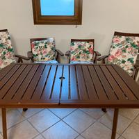 Mobili da giardino in legno