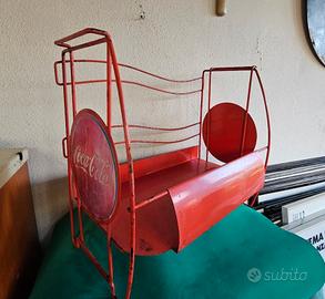 ESPOSITORE VINTAGE PUBBLICITA' COCA-COLA BOTTIGLIE