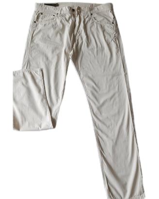 MARLBORO Pantaloni uomo estivi bianchi Slim Fit 52
