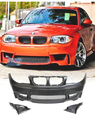 PARAURTI ANTERIORE BMW E81 E87 E82 04-13 LOOK EVO1