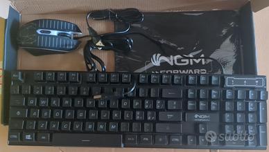 Combo Mouse Tastiera Tappetino