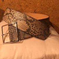 Cintura donna vero pitone cm 85