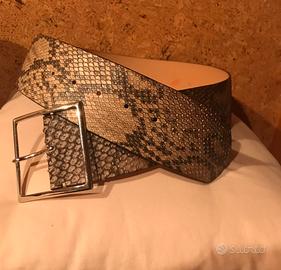 Cintura donna vero pitone cm 85