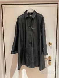 Cappotto vintage in vera pelle italiana