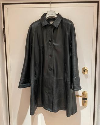 Cappotto vintage in vera pelle italiana