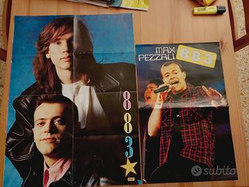 Poster 883 Max Pezzali vintage