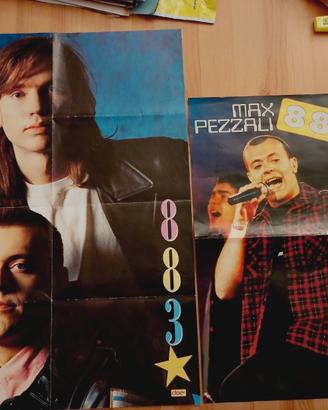 Poster 883 Max Pezzali vintage