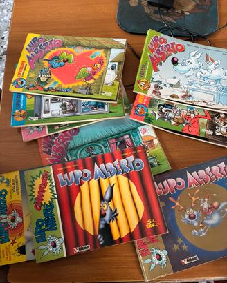 9 fumetti e 5 strisce lupo slbergo