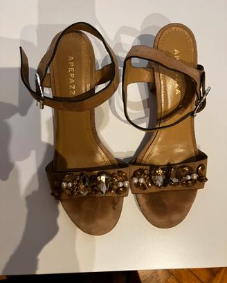 Sandali con strass nr . 38