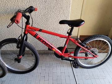 bici decathlon ruota da 20 rossa, come nuova