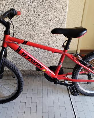 bici decathlon ruota da 20 rossa, come nuova