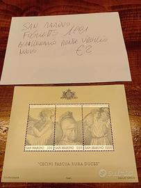 San Marino francobolli nuovi