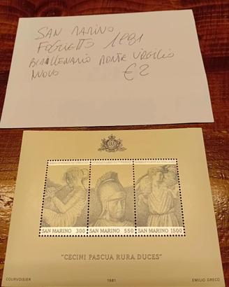 San Marino francobolli nuovi