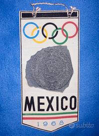 1968 México Olympic Games banderin pennant fanion