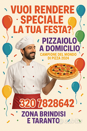 Pizzaiolo a domicilio
