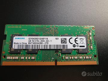 Ram Samsung SO-DIMM DDR4 da 4 GB