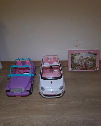 Automobili di Barbie e un puzzle 200 pz