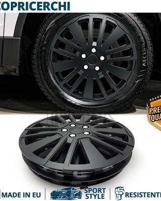 Copricerchi per HYUNDAI 16'' NERE con 15 Razze
