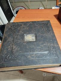 album foto in cuoio + valigia per album