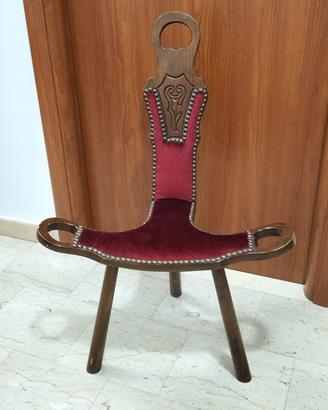 sedia mungivacca bordeaux unica anni 80 euro 50