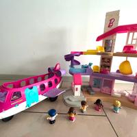 Barbie little people , casa e aereo sonori