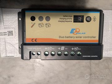 Regolatore di carica PWM 20A duo battery