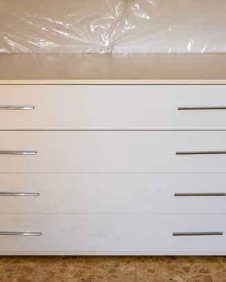 Cassettiera bianca 5 cassetti – 125 cm – ottime di