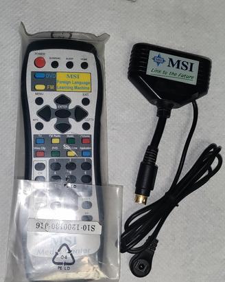 Telecomando MSI Media Center e ricevitore  e cavo