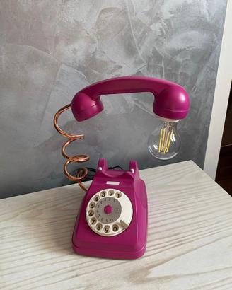 Lampada telefono fuxia