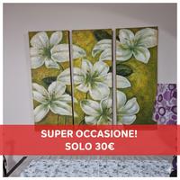 Quadro Trittico fiori