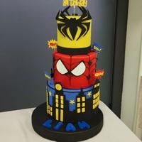 torta scenografica spiderman